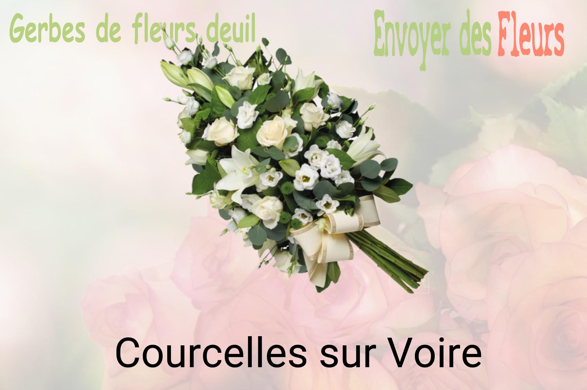 Gerbe de fleurs de deuil livrée à Courcelles-sur-Voire